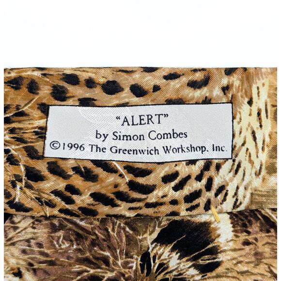 Vintage 1996 Endangered Species Cheetah Tie Alert by Simon Combes Conservation - Picture 5 of 12